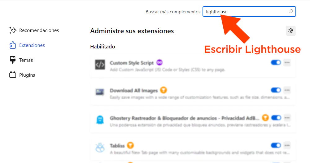 buscar-lighthouse-plugin.webp